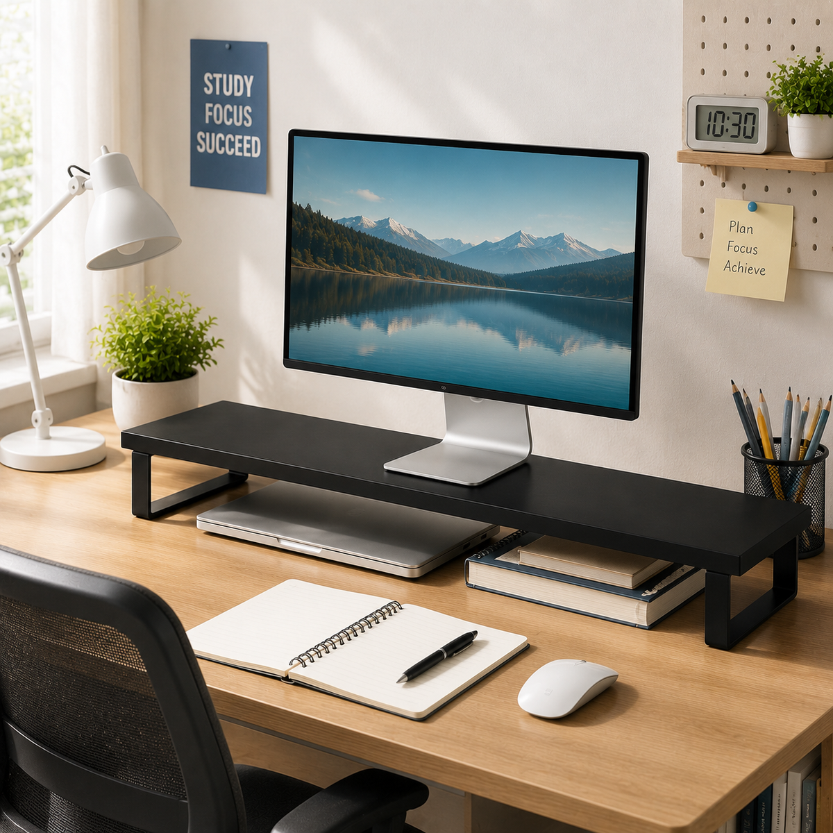 š¤ Desk Upgrade | Premium Metal Monitor Riser | Modern Office Essential