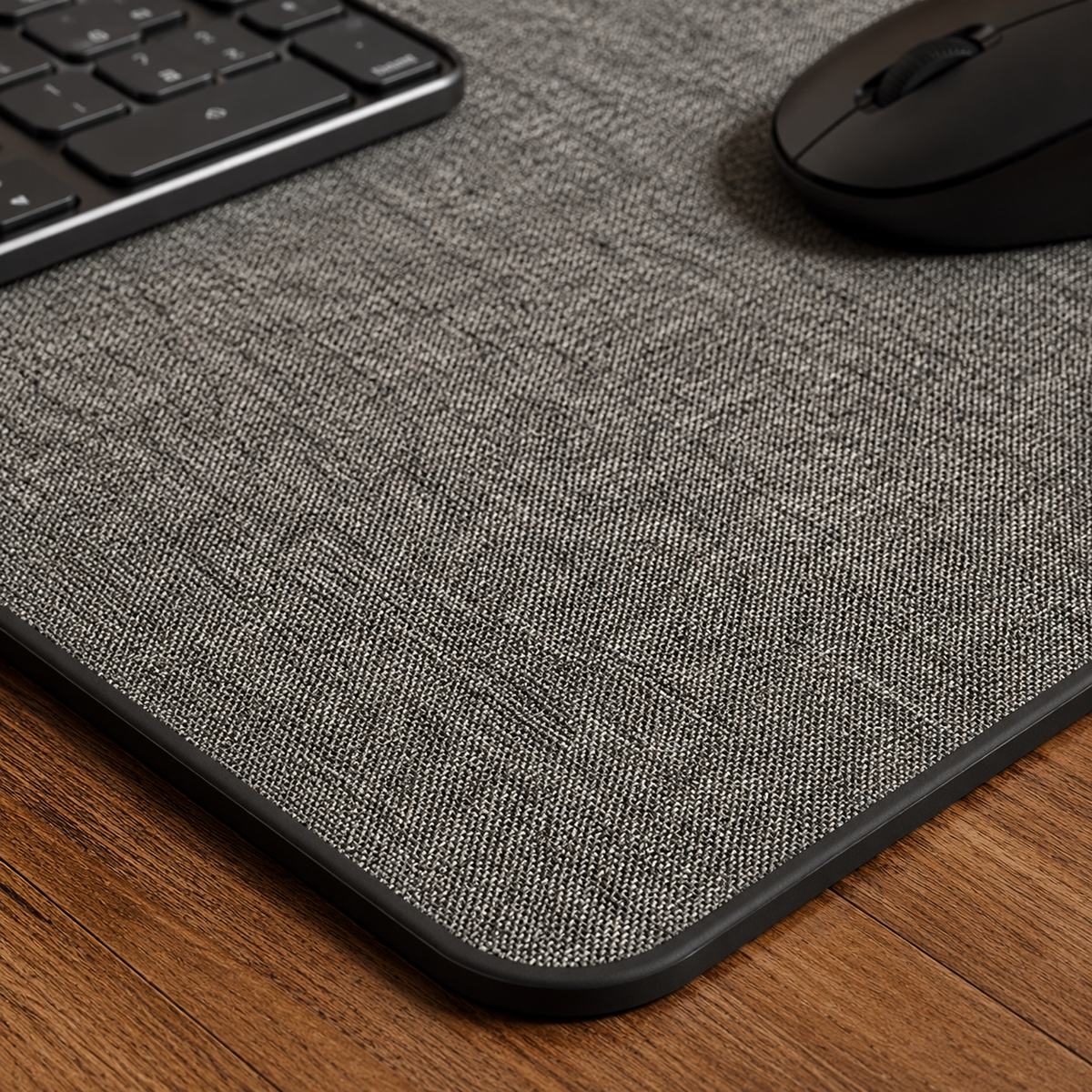 🌿 Workspace Essential | Linen Texture Desk Mat | Cozy Office Upgrade
